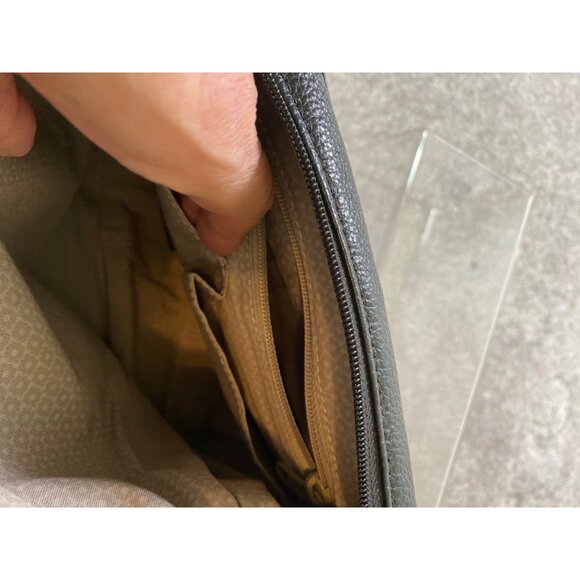 Brighton Black Pebbled Leather Shoulder Bag Braided Strap & Zebra Print Wallet - Picture 11 of 16